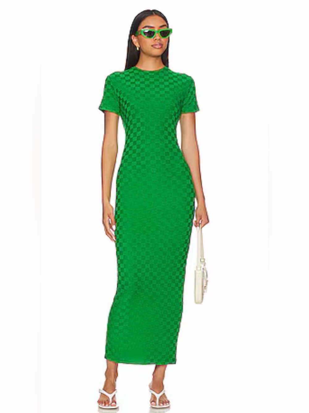 Revolve Amanda Uprichard Rosaria Checkered Dress M